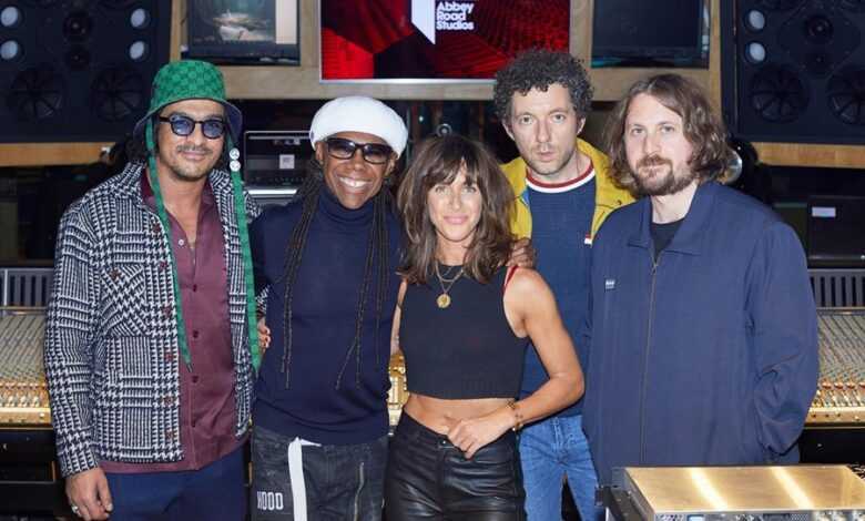 The Zutons enter the studio with Nile Rodgers
